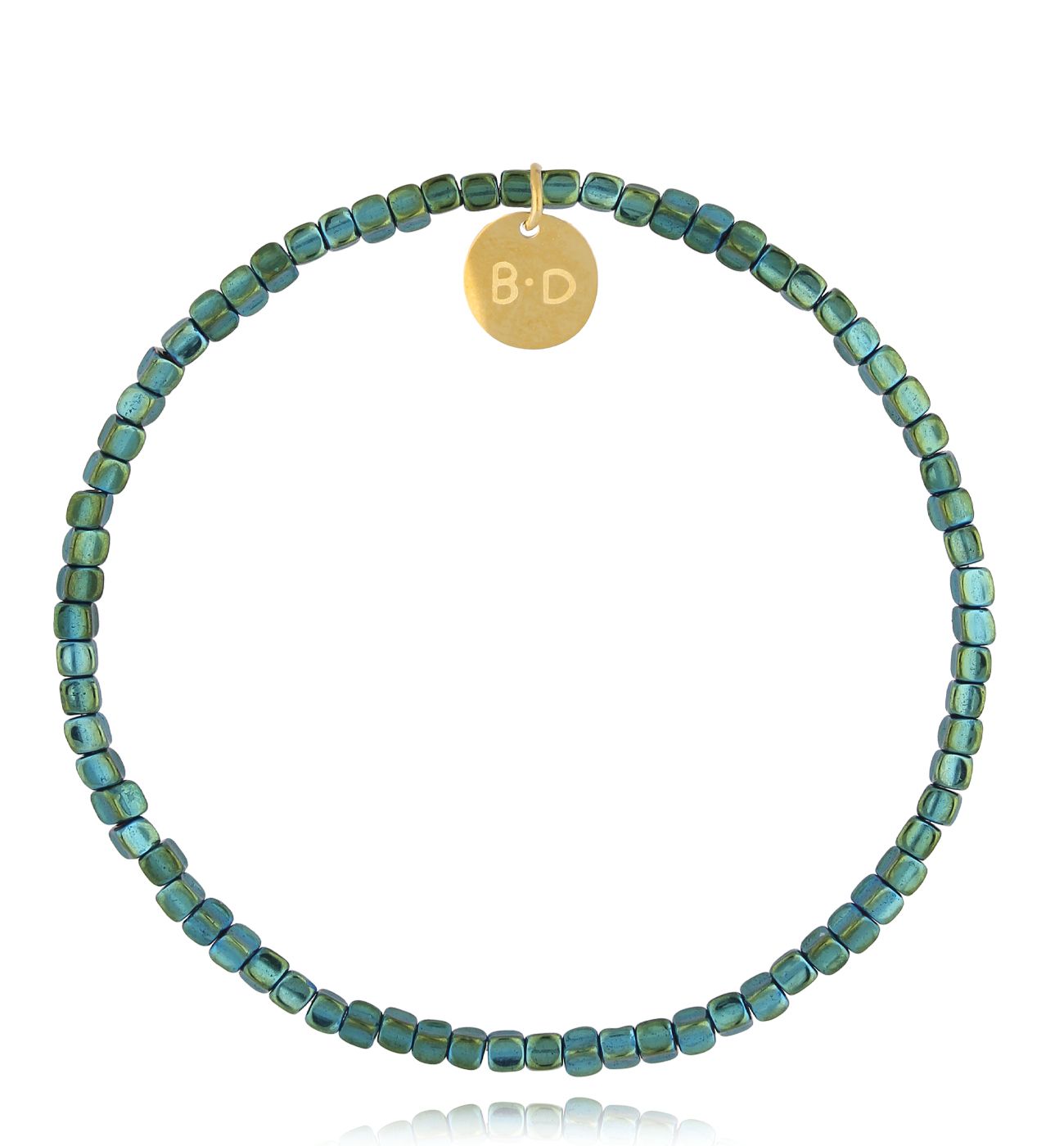 Bransoletka z zielonymi hematytami Green Treasure BTW2352