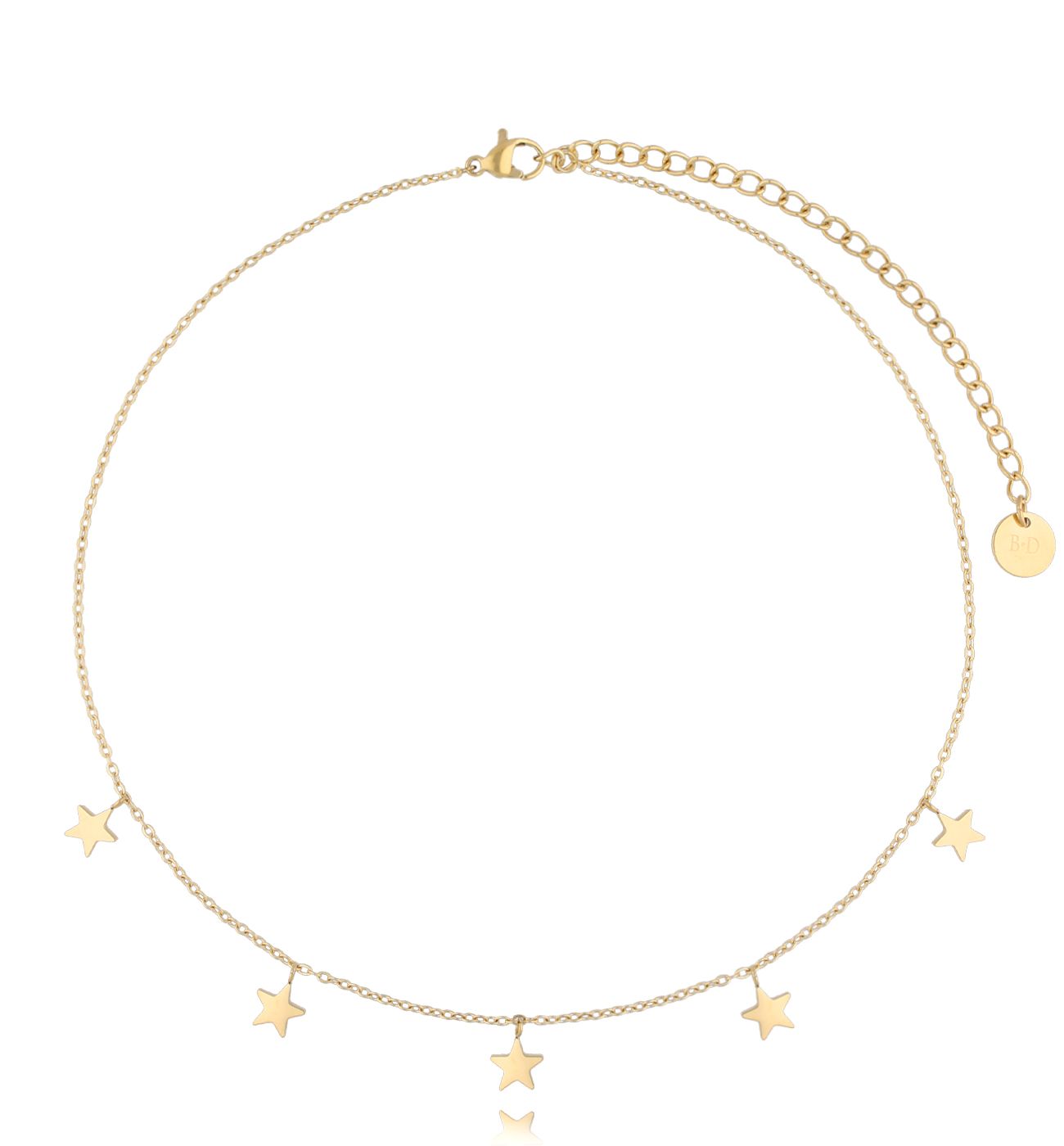 Naszyjnik złoty z gwiazdkami Aline NSA1109