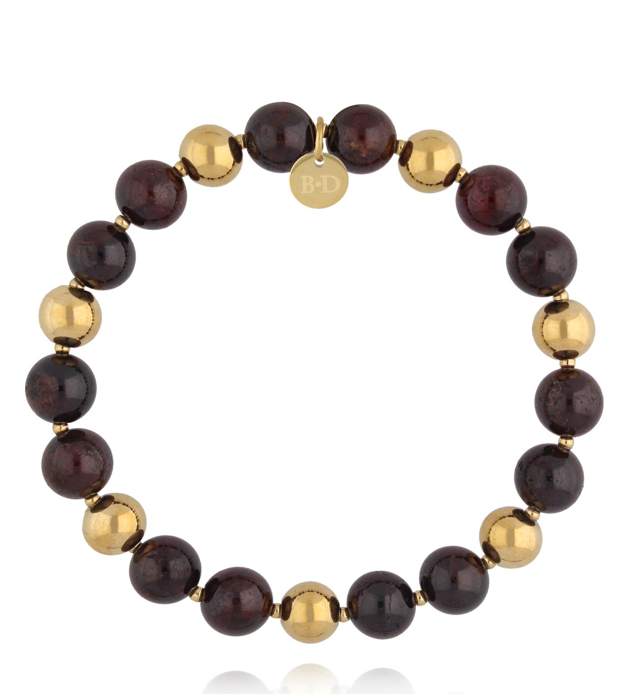 Bransoletka z naturalnych kamieni granatu BPA0630