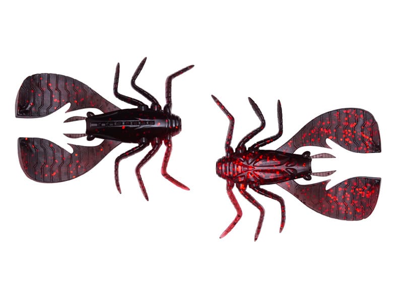 MegaBass Przynęta FUWABUG 96mm BLACK BACK CLEAR RED