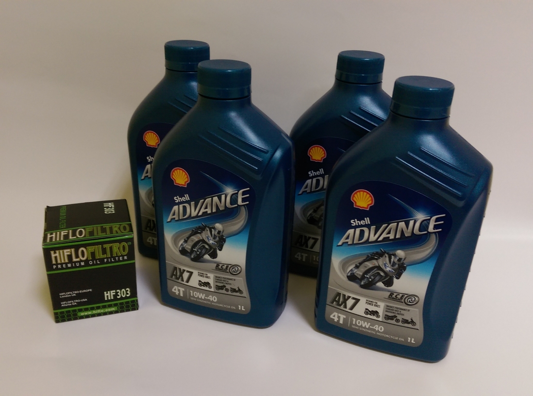 SHELL ADVANCE VSX AX7 10W40 4T 4L + FILTR HIFLO - Petrostar