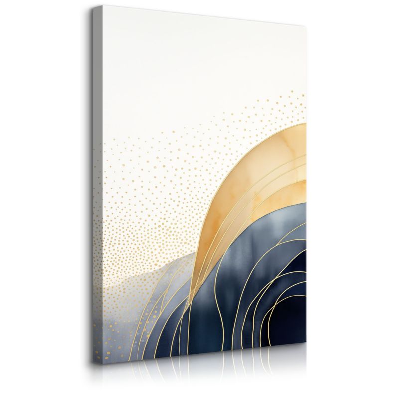 Obraz Muralo Na Płótnie Abstrakcja Złote Ornamenty Styl Glamour 70x100 cm 1 szt.