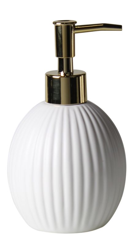 Dozownik mydła Splendid Melo biały/zloty