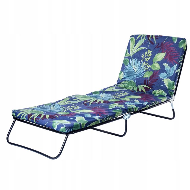 Leżak KADAX Ogrodowy Leżanka Turystyczny Łóżko Ogrodowe Poduszka Wygodny 66x190cm 1szt.