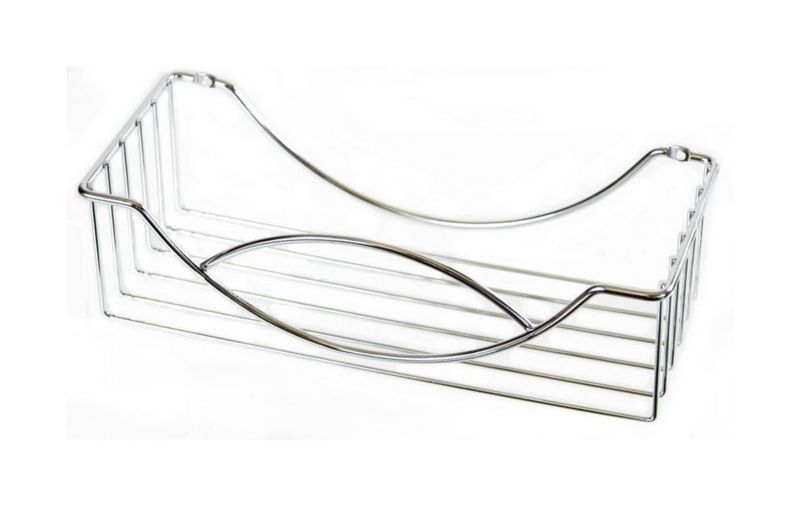 Koszyk łazienkowy chromowany ścienny AWD Interior 29x13 cm montaż przykręcany 1 szt.