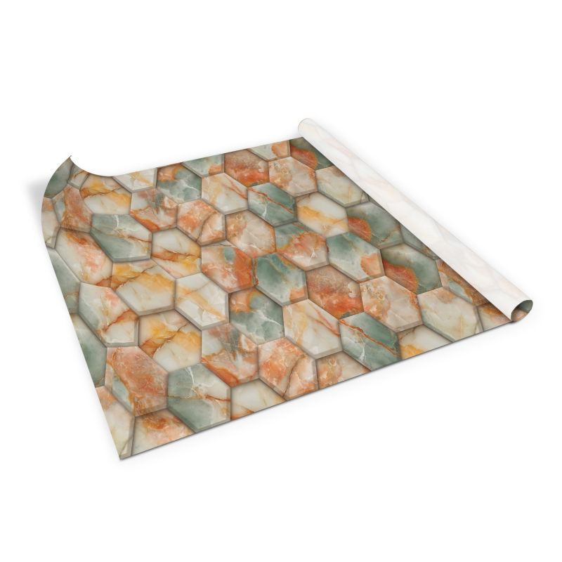 Samoprzylepna okleina Tulup 100x50 cm Marmurowe plastry miodu 1 szt.