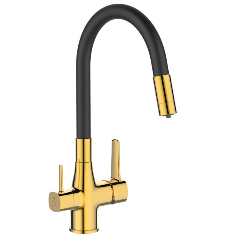 Bateria kuchenna Invena Magic z filtrem złota 1 szt.