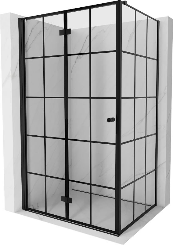 Kabina prysznicowa Mexen Mist-F T czarna 75x120 cm - 8A6T-075-120-70-77-L 1 szt.