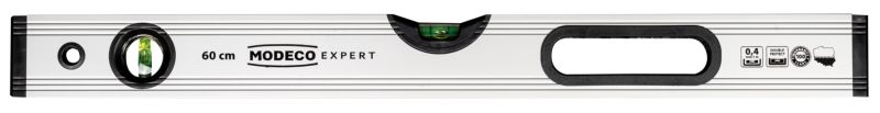 Poziomica anodowana Modeco Expert 60cm max level silver uchwyt 1 szt.