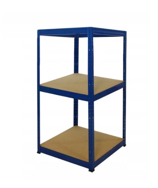 Regał magazynowy garażowy metalowy MODO24 niebieski helios 106x50x50cm 3 półki po 175 kg 1 szt.