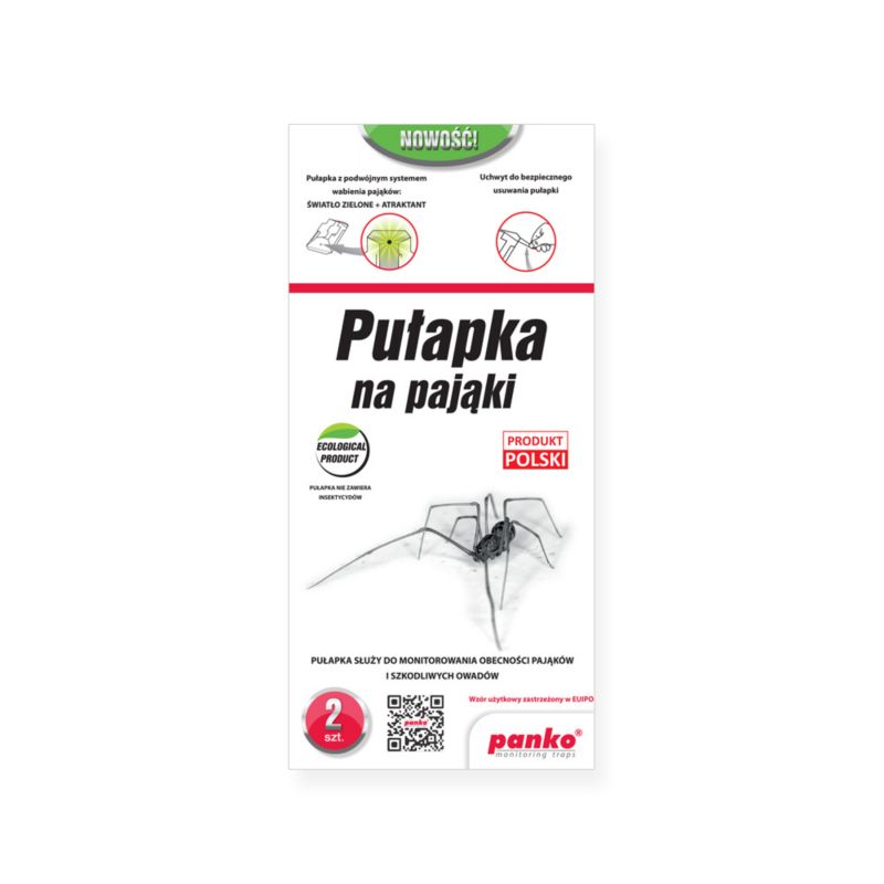Pułapki panko na pająki z podwójnym systemem wabienia 2 szt.