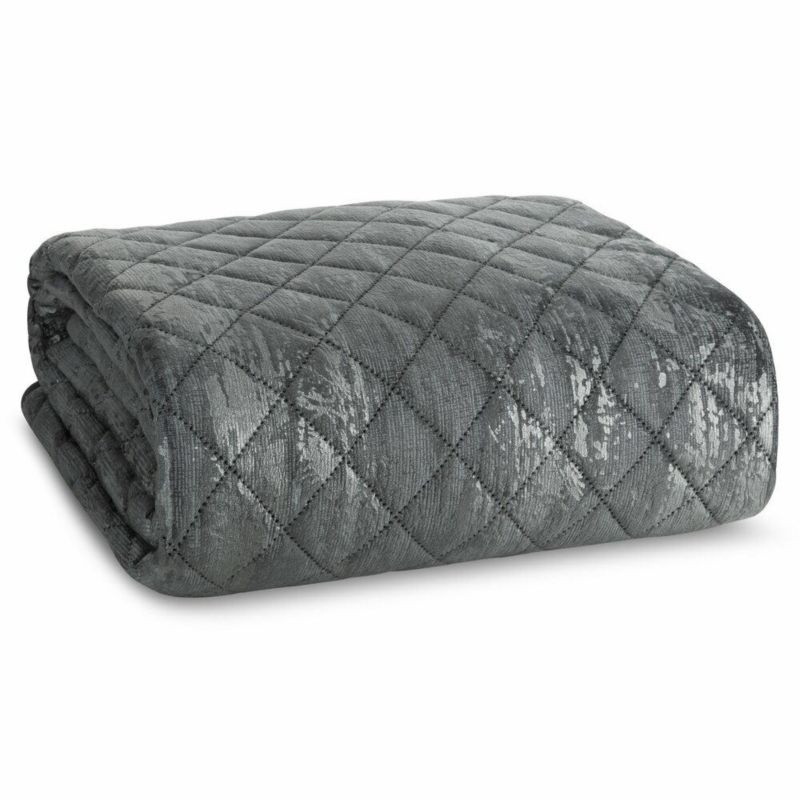 Narzuta BLINK/3 Eurofirany 170x210 cm stalowa pikowana dekoracyjna miękka 1 szt.