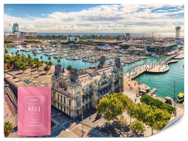 Fototapeta Muralo Wybrzeże W Barcelonie Do Sypialni 100x70 cm 1szt.