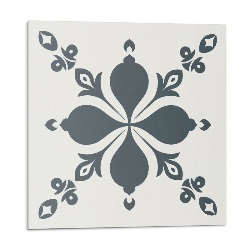 Kafelki samoprzylepne Wallfluent 30x30 cm Wzór liści w stylu ornamentalnym 9 szt.