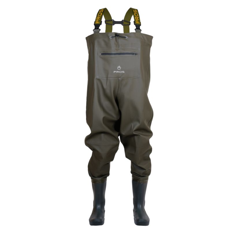 Spodniobuty wędkarskie Pros Premium Pocket SBPP01 Ciemnooliwkowy rozmiar 40 1 szt.