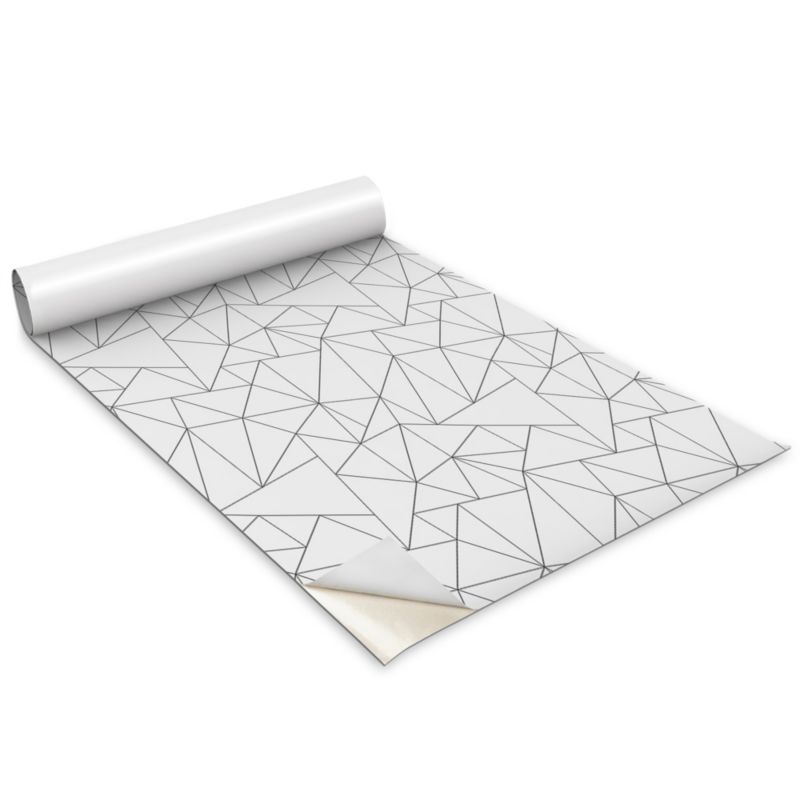 Okleina Meblowa Wallfluent 100x50 cm Struktura linii Folia Na Meble I Szafki 1 rol.