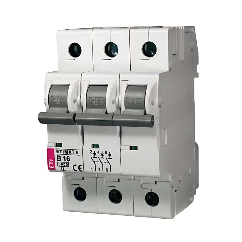 Wyłącznik nadprądowy Eti-Polam Etimat 10 3P D 50A 6 kA AC 1 szt.