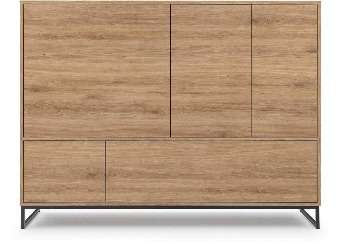 Komoda 160 cm do sypialni salonu przedpokoju dąb dziki GENEWA