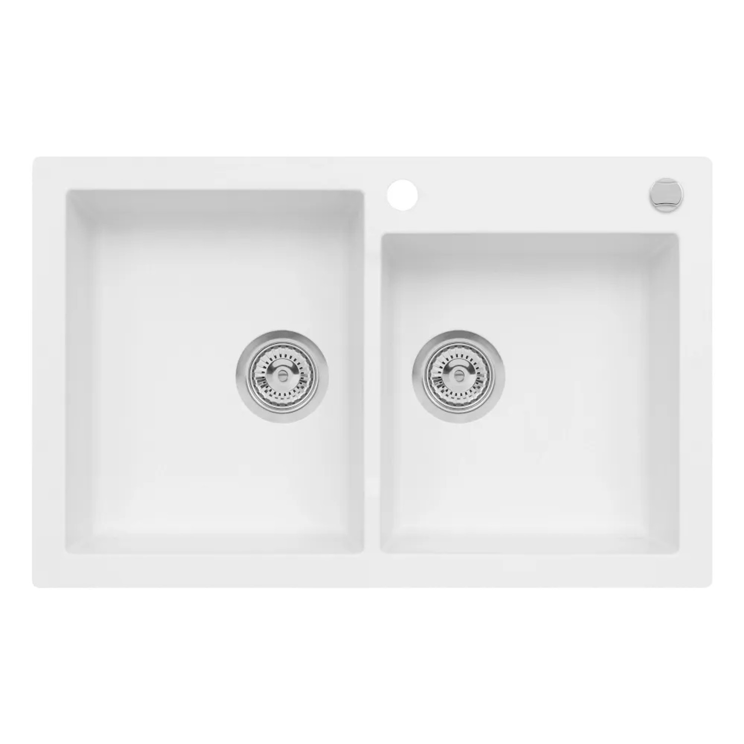 Zlewozmywak Mojito 14 2-kom. pure white 79x50 cm