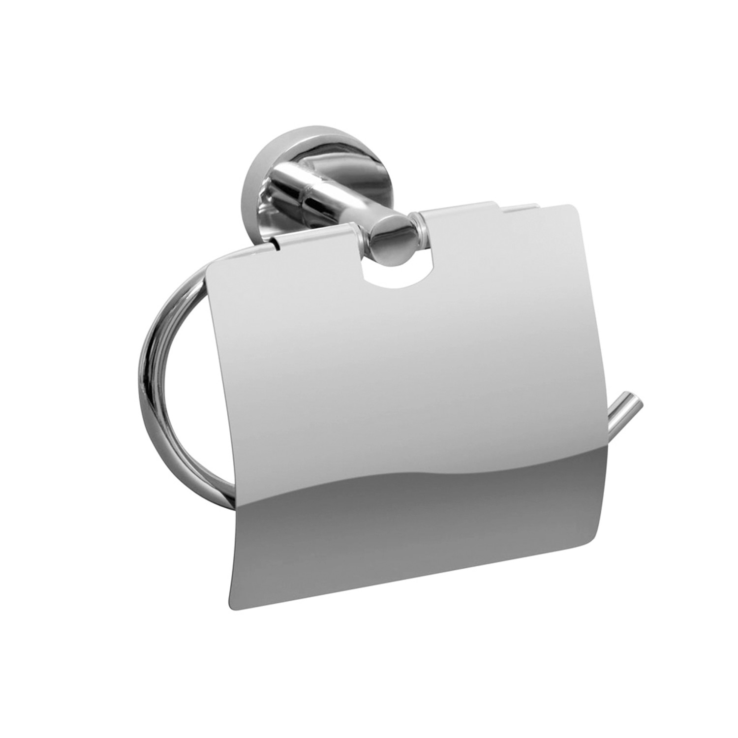 Bisk Uchwyt WC z klapką For you chrom