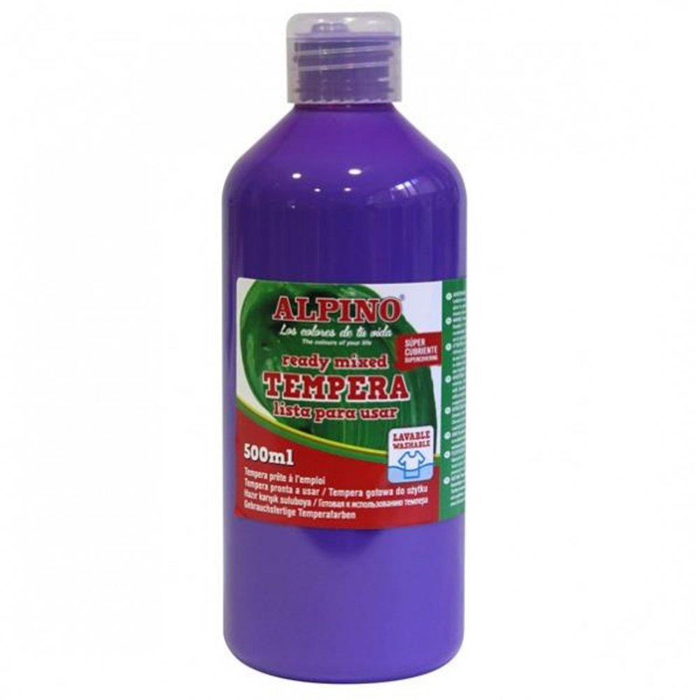 Farba plakatowa Alpino, w butelce, 500ml, fioletowy