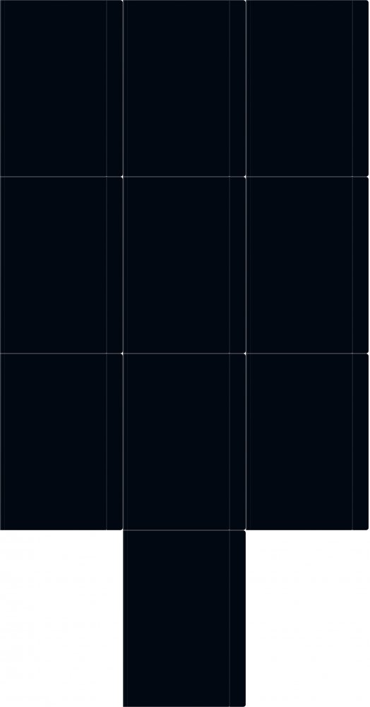 10x Teczka kartonowa z gumką Interdruk, A4 +, 300g/m2, czarny