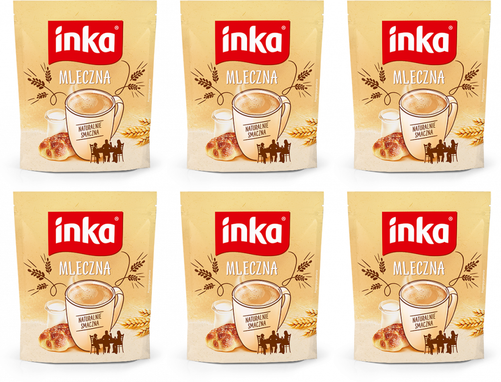 6x Kawa zbożowa Inka, mleczny, 200g