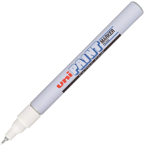 Marker olejowy Uni PX-203, 0.8mm, biały