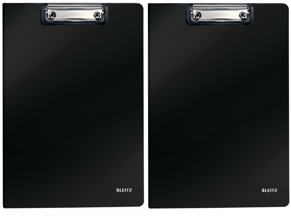 2x Clipboard Leitz Solid, z okładką, A4, czarny