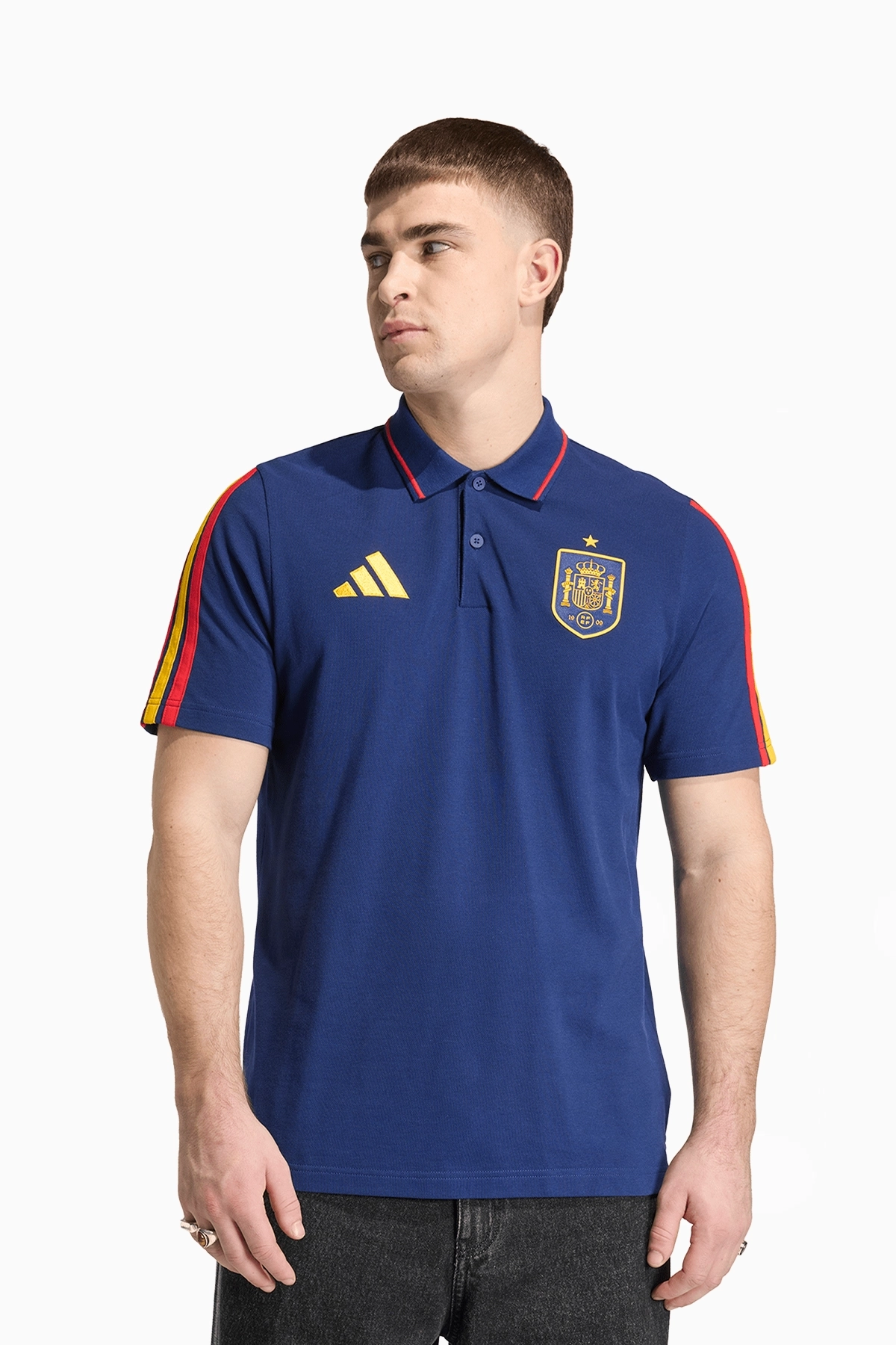 Koszulka Reprezentacji Hiszpanii adidas 2026 DNA Polo - Granatowy