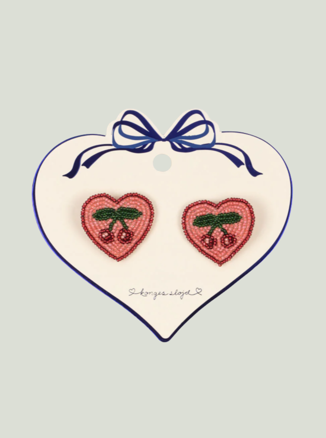 Spinka do włosów 2 PACK HEART HAIR CLIPS Cherry Konges Sløjd