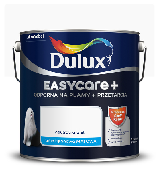 Dulux Easycare Plus 2,5l Chłodna biel