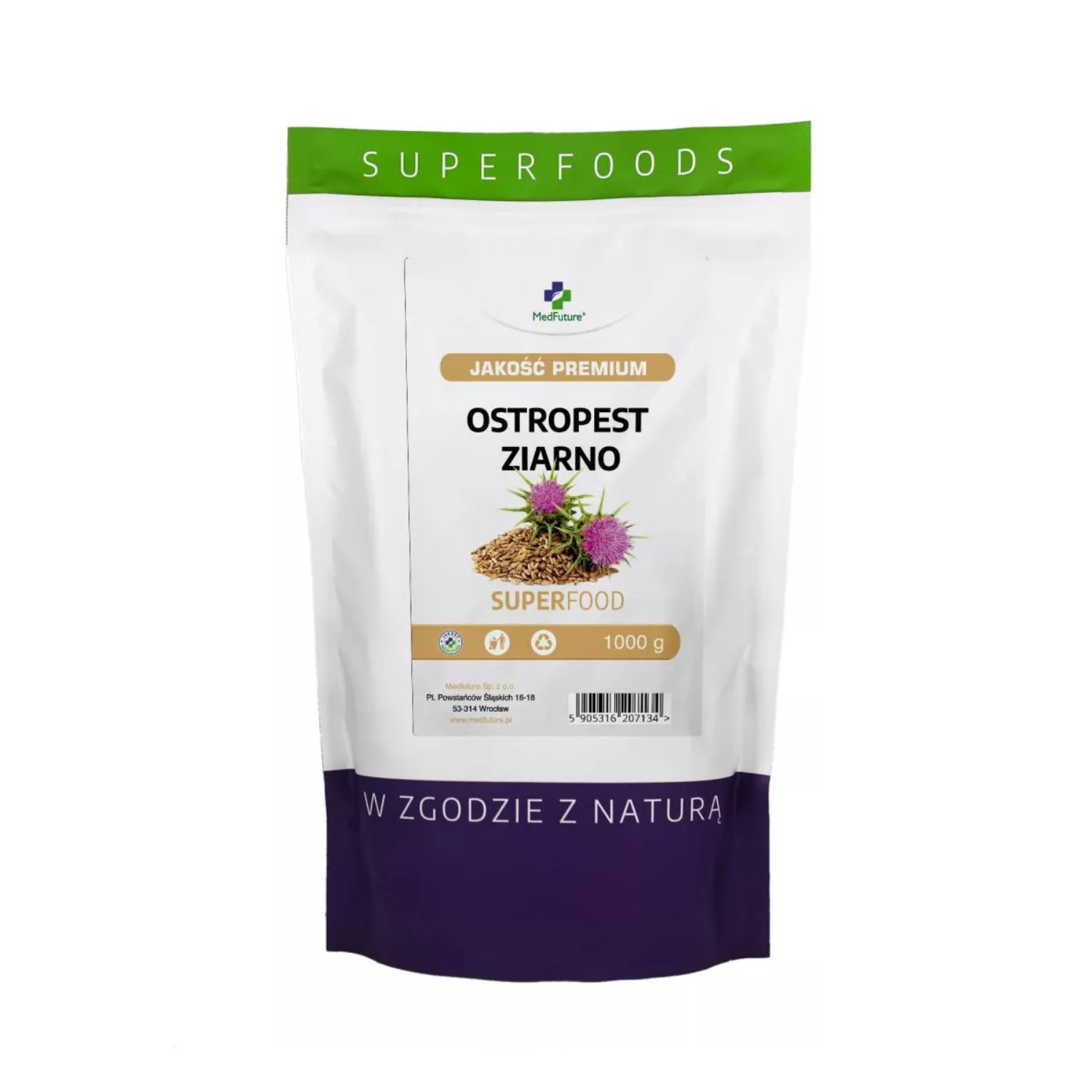 Med future, ostropest ziarno, 1000 g