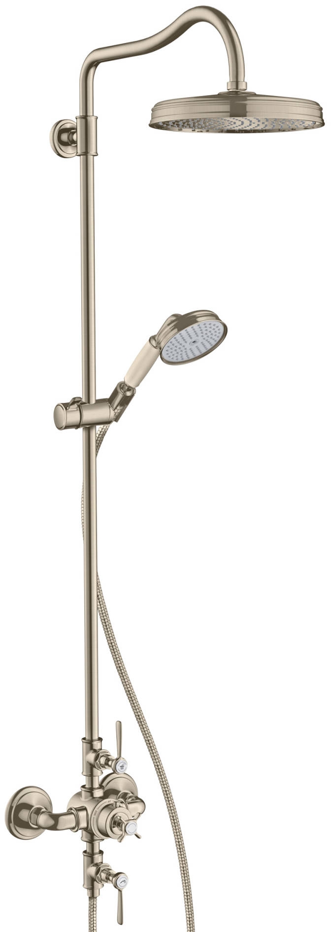 Axor Montreux zestaw prysznicowy ścienny termostatyczny nikiel szczotkowany 16572820