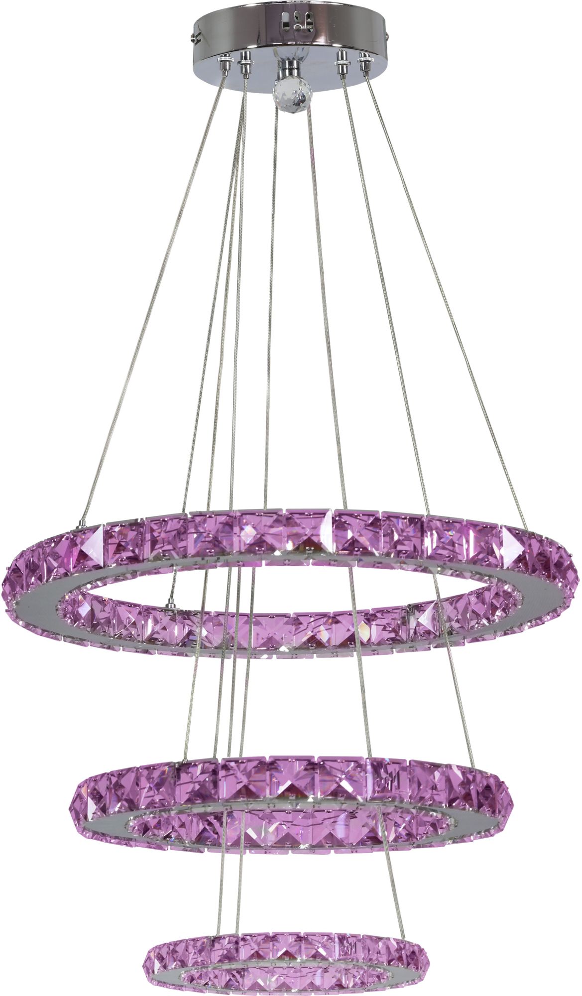 Candellux Lords lampa wisząca 48W LED chrom 33-63090