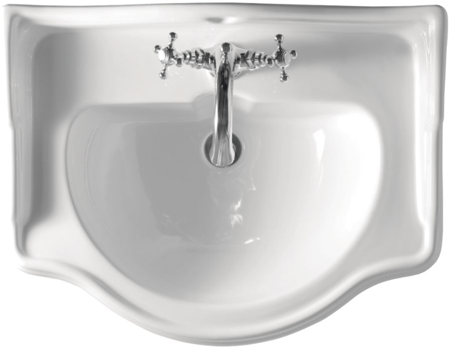 Kerasan Retro umywalka 69x52 cm czarna 104604