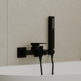 Hagser Ulva bateria wannowo-prysznicowa ścienna czarny mat HGR12000034 - Wysyłka w 24h