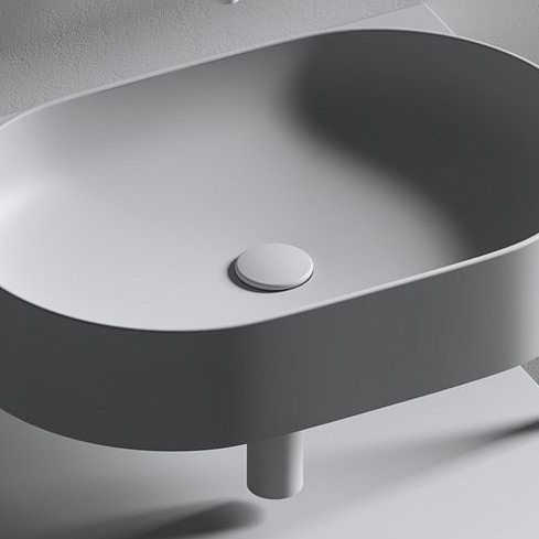 Ravak Flat korek umywalkowy ceramiczny stały biały mat X01920