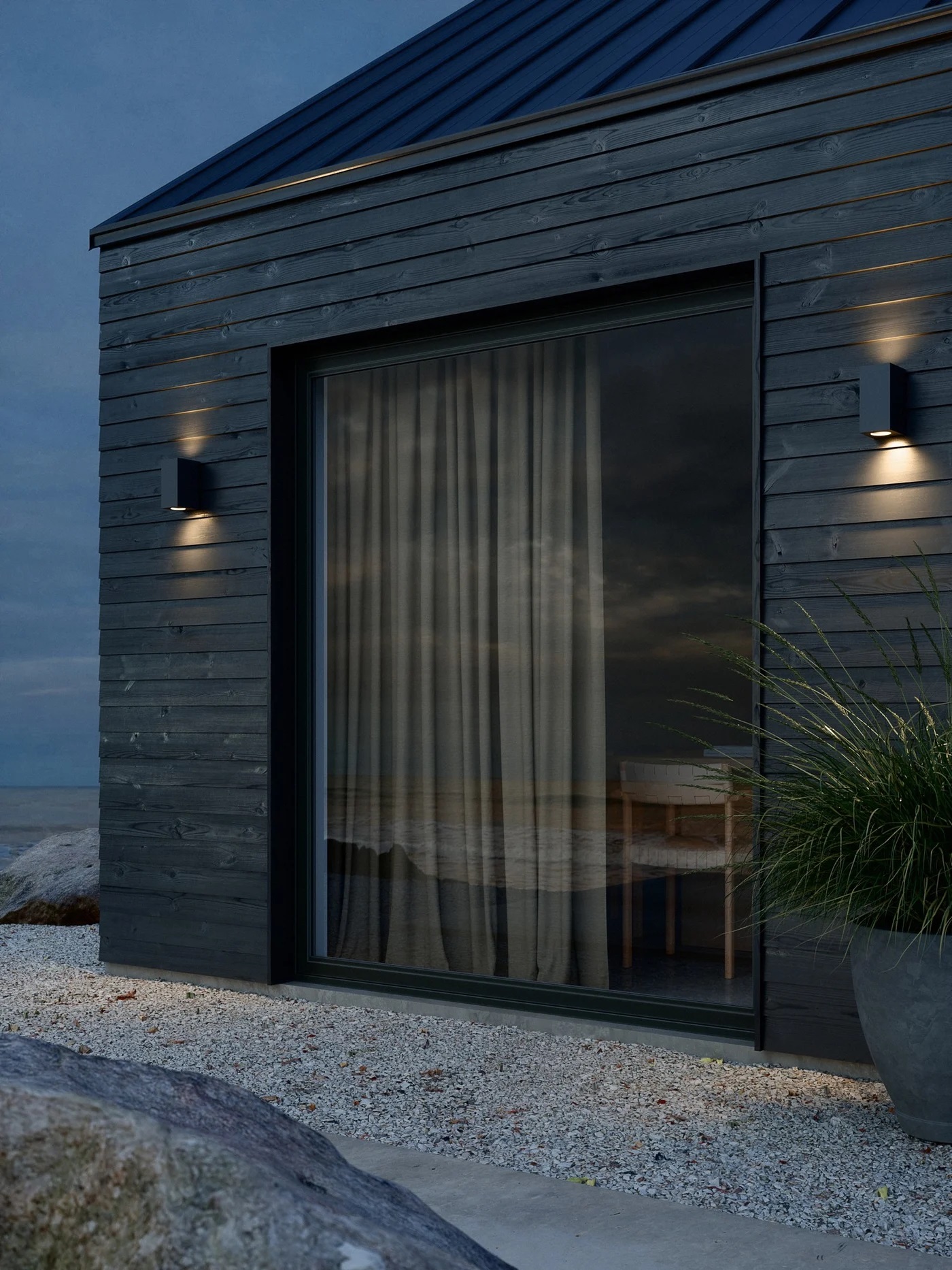 Nordlux Canto Maxi Kubi kinkiet zewnętrzny 2x28 W czarny nadmorski 49731203