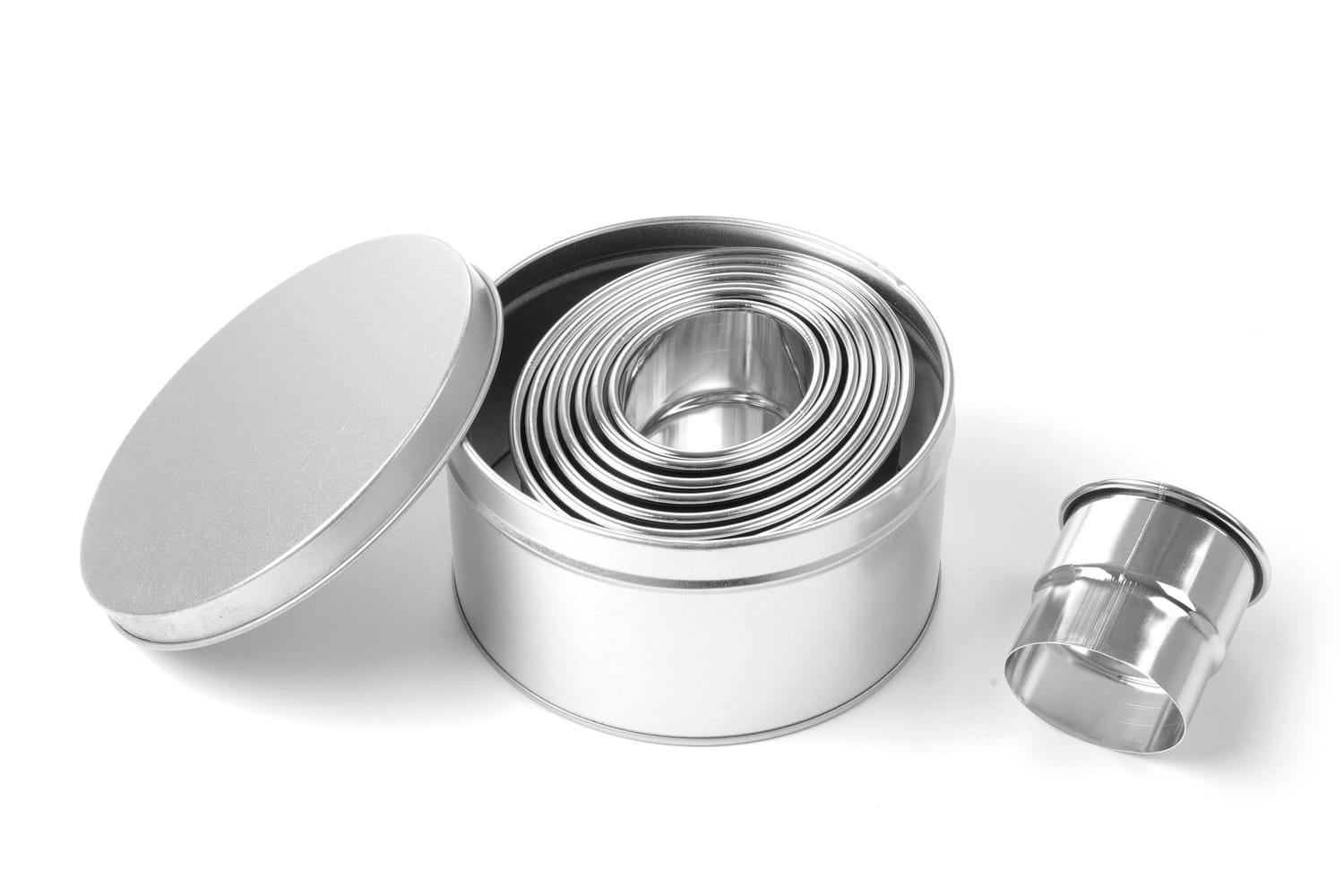 Wykrawacze, foremki do wycinania - owalne, gładkie 8 szt