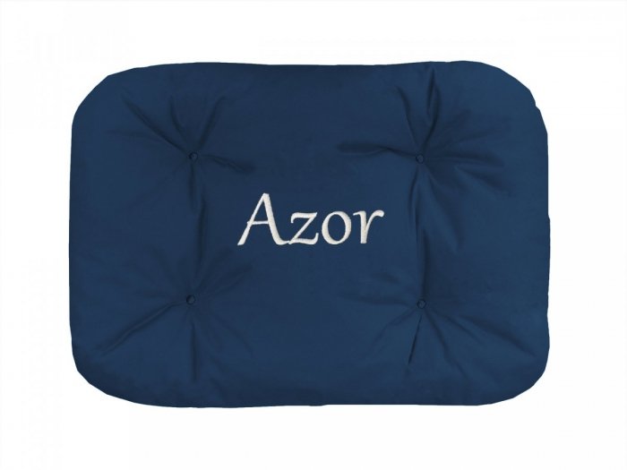 Legowisko Z IMIENIEM TWOJEGO PSA 70x50 cm - granat