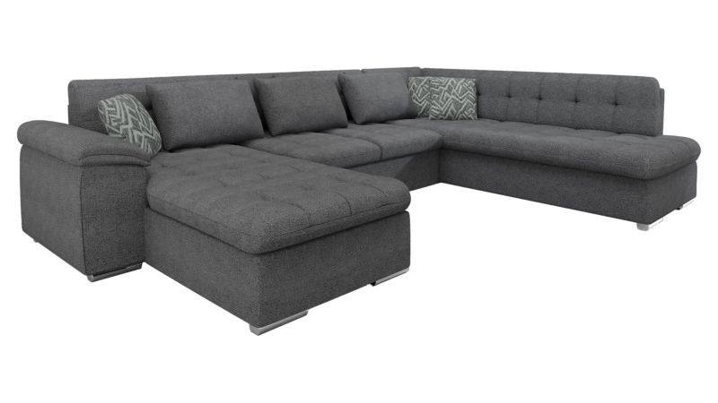 Narożnik z funkcją spania MIRJAN 24 Niko Bis Premium lewy grafitowy/grafitowy/ciemny szary 1 szt.