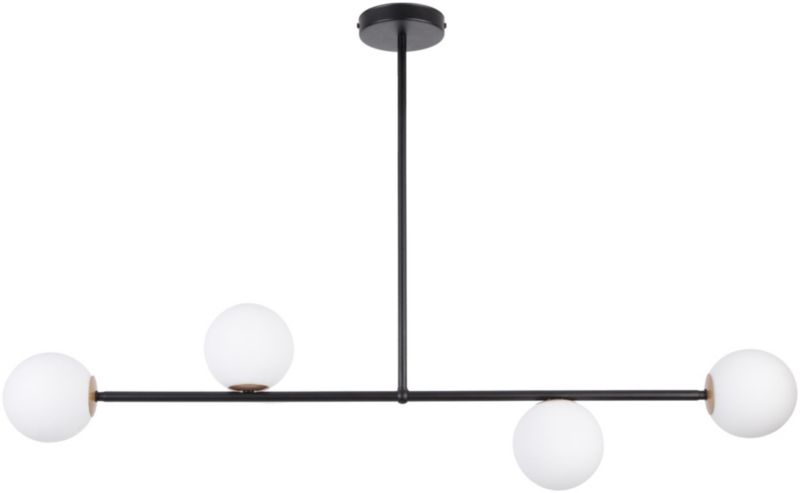 Lampa sufitowa wisząca Sigma Lighting Gama 1144 czarno-biała minimalistyczna 4xG9 x 1 szt.