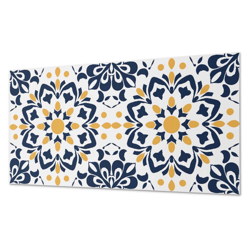 Winylowe Kafelki Samoprzylepne ArtPrintCave 40x20 cm Kwiatowy wzór mandali 10 szt.