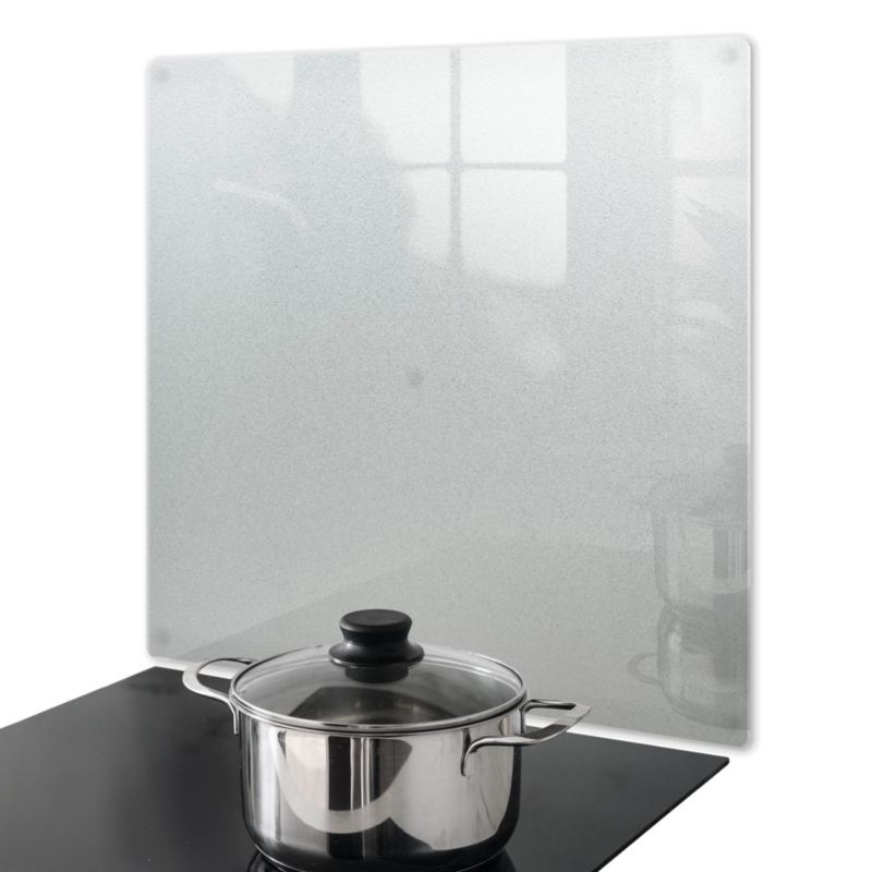 Osłona Ściany Wallfluent 50x50 cm Efekt Mrożonego Szkła Przy Kuchence Gazowej, Odporna Na Temperaturę, Grubość 4mm 1 szt.