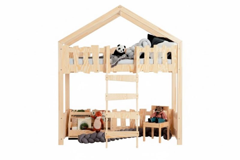 Łóżko piętrowe ADEKO Stolarnia ZIPPO PA 90x190 sosna 1 szt.