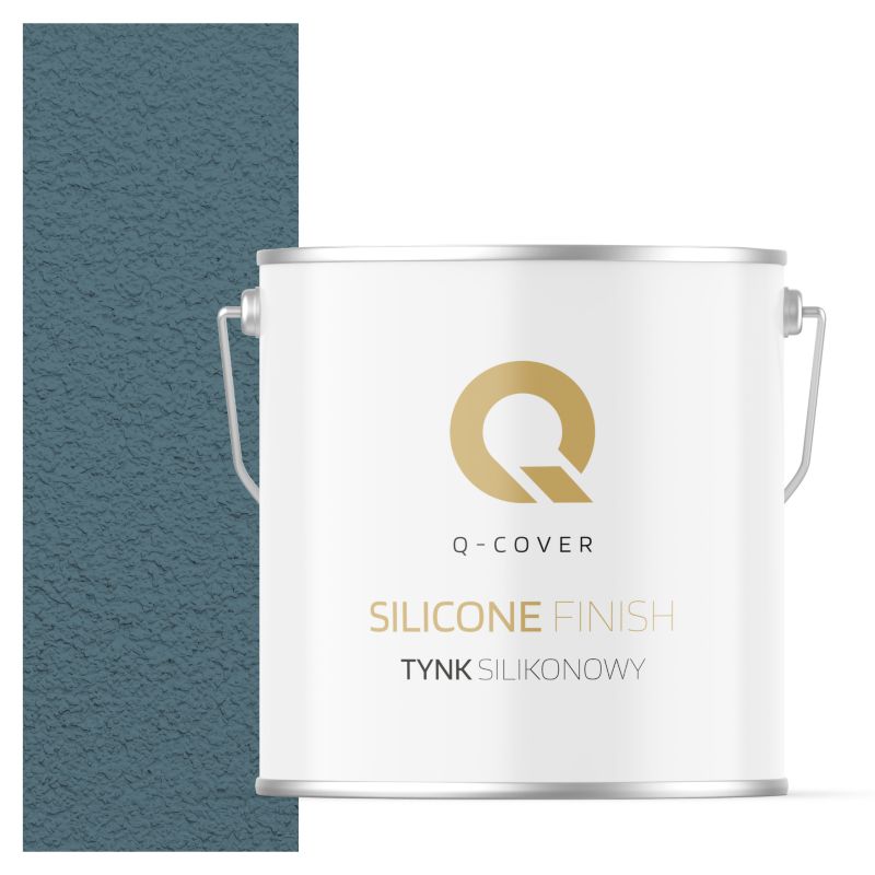Tynk Silikonowy Elewacyjny Baranek 2.0mm Q-Cover Granatowy F136 7KG