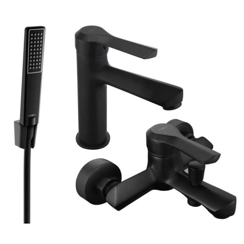 Zestaw wannowy Mexen Sabre czarny 72103R72-70 1 szt.