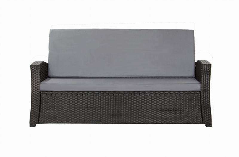 Poduszka ogrodowa na sofę Technorattan, Setgarden,150x60cm +150x50cm Szara dwustronne Poduszki na meble ogrodowe-Rattan, 1szt