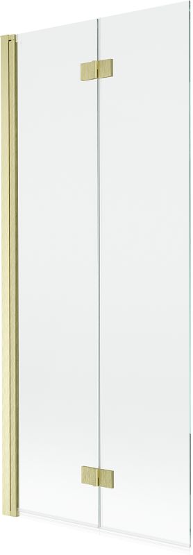 Parawan nawannowy Mexen Mist złoty szczotkowany 80x150 cm lewy 2-skrzydłowy 1 szt